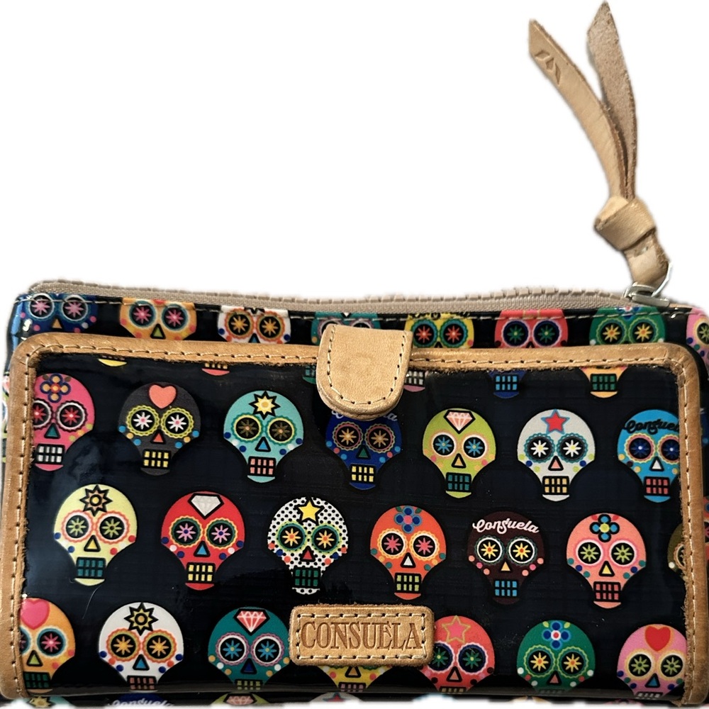 Consuela Multicolor Skull Wallet